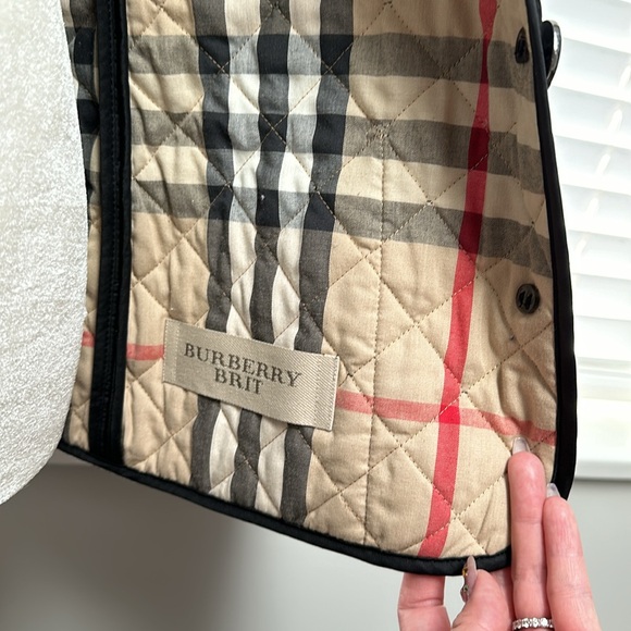 Burberry Quilted Jacket Sz XS Black - Picture 7 of 12